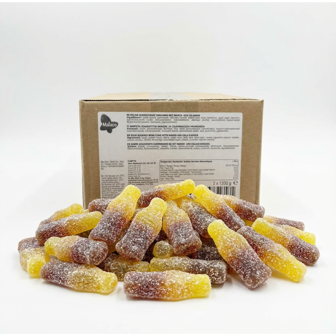 Sour Cola & Mango Bottles