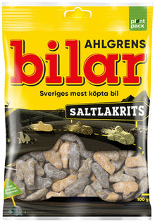 Ahlgrens Cars Salty Licorice 100g x 42