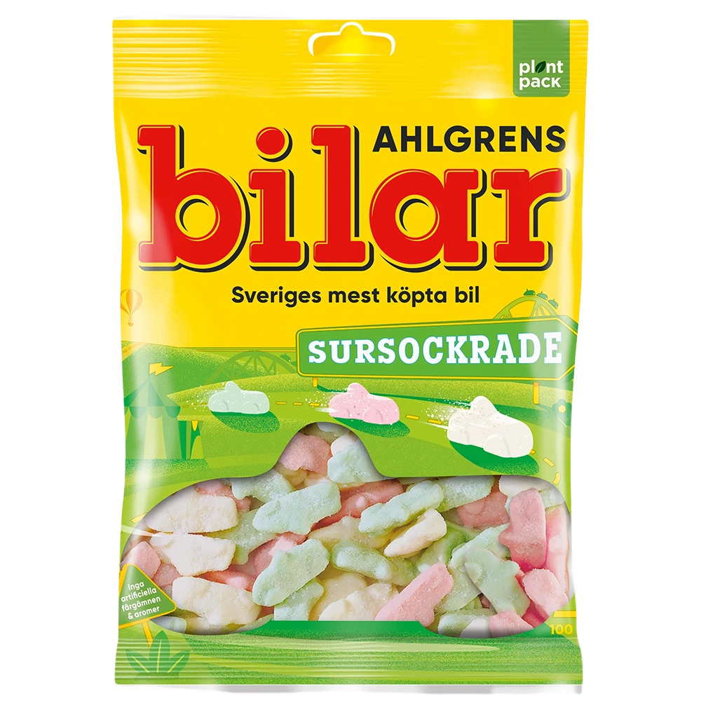 Ahlgrens Cars Sour Sugared 100g x 42